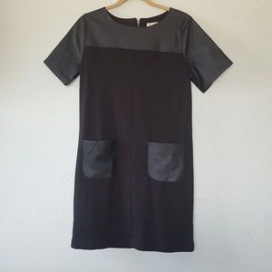 Ann Taylor Loft Faux Leather Dress